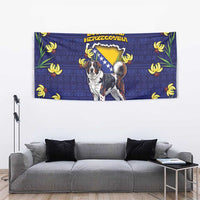 Bosnia And Herzegovina Tapestry The Tornjak With Lilium Bosniacum - Wonder Print Shop