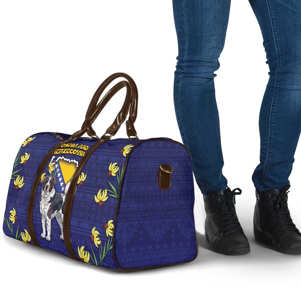Bosnia And Herzegovina Travel Bag The Tornjak With Lilium Bosniacum - Wonder Print Shop