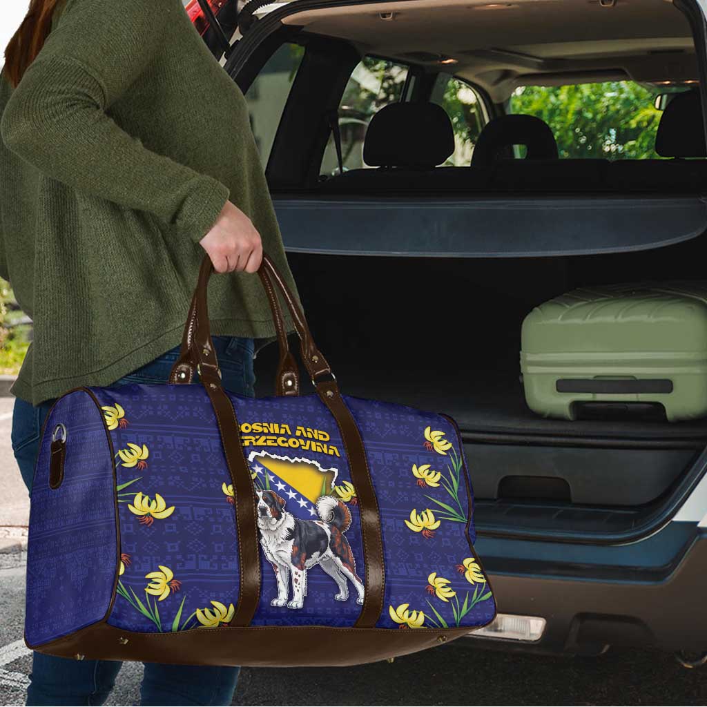 Bosnia And Herzegovina Travel Bag The Tornjak With Lilium Bosniacum - Wonder Print Shop