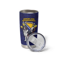 Personalized Bosnia And Herzegovina Tumbler Cup The Tornjak With Lilium Bosniacum - Wonder Print Shop