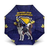 Bosnia And Herzegovina Umbrella The Tornjak With Lilium Bosniacum - Wonder Print Shop