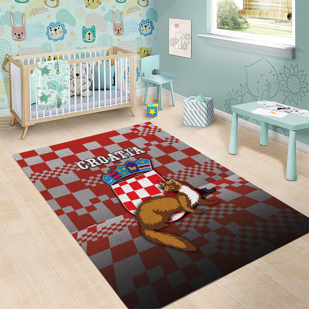 Croatia Area Rug Kuna Zlatica With Symbol - Wonder Print Shop