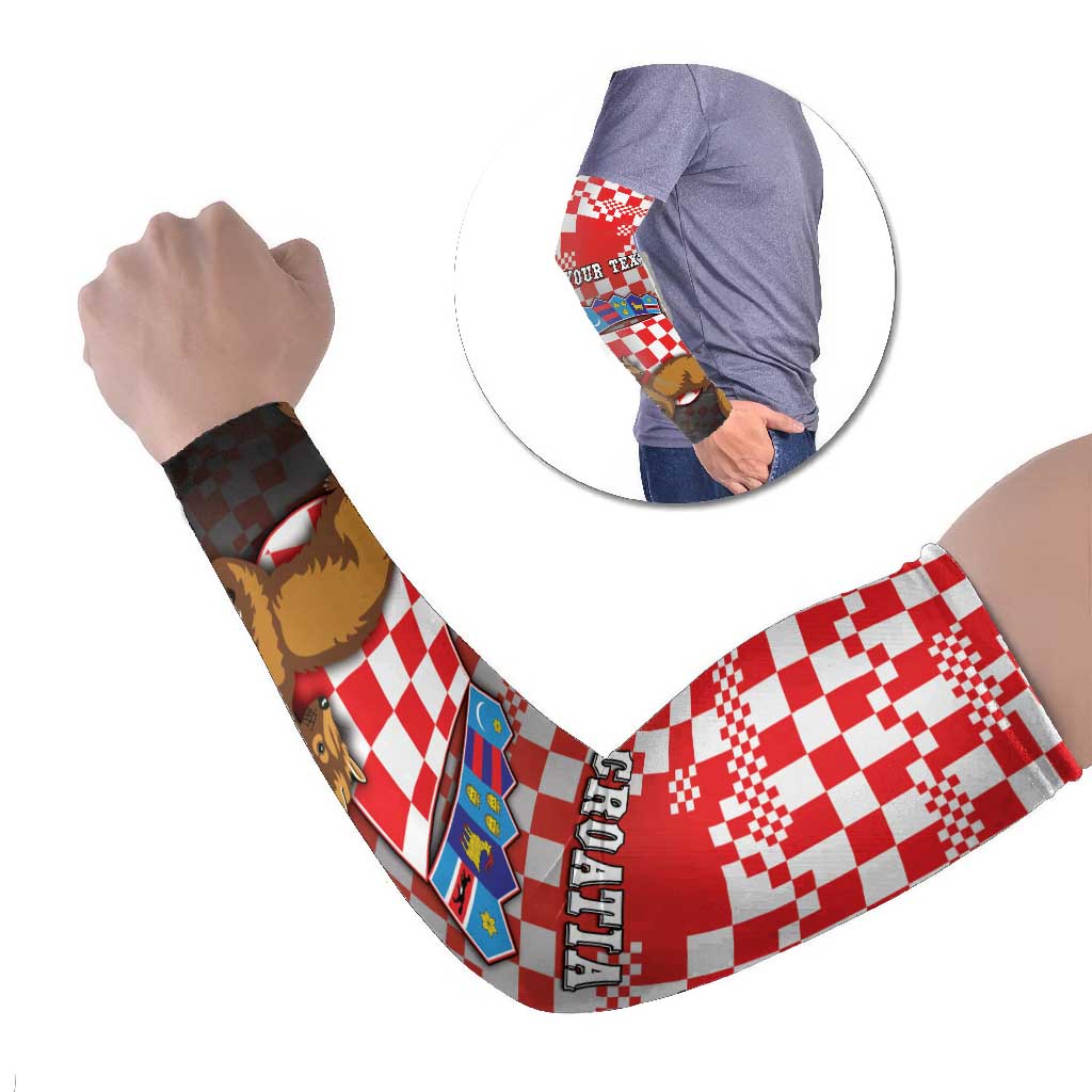 Croatia Arm Sleeves Kuna Zlatica With Symbol - Wonder Print Shop