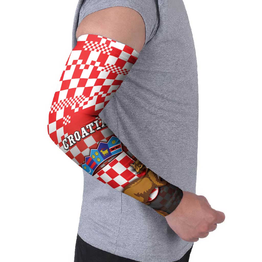 Croatia Arm Sleeves Kuna Zlatica With Symbol - Wonder Print Shop