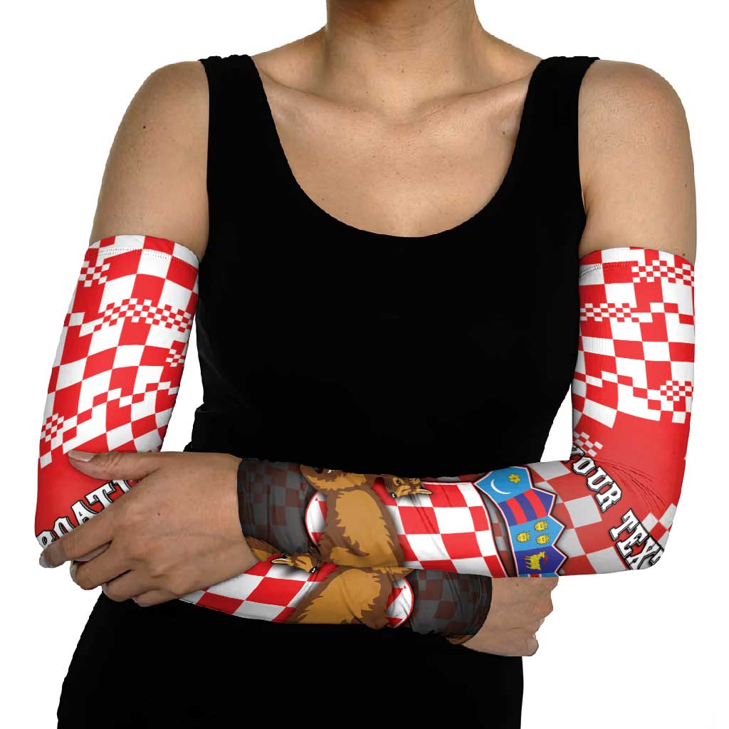 Croatia Arm Sleeves Kuna Zlatica With Symbol - Wonder Print Shop