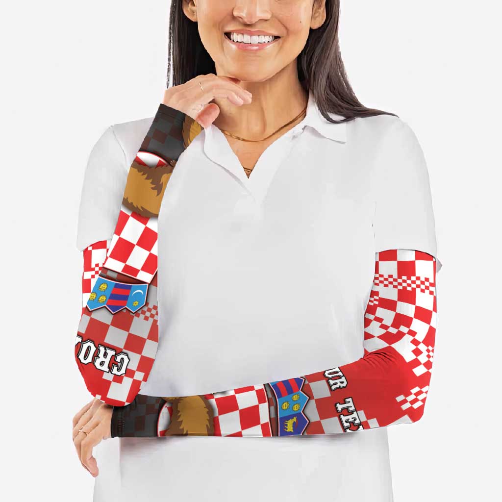 Croatia Arm Sleeves Kuna Zlatica With Symbol - Wonder Print Shop
