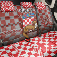Croatia Back Car Seat Cover Kuna Zlatica With Symbol - Wonder Print Shop