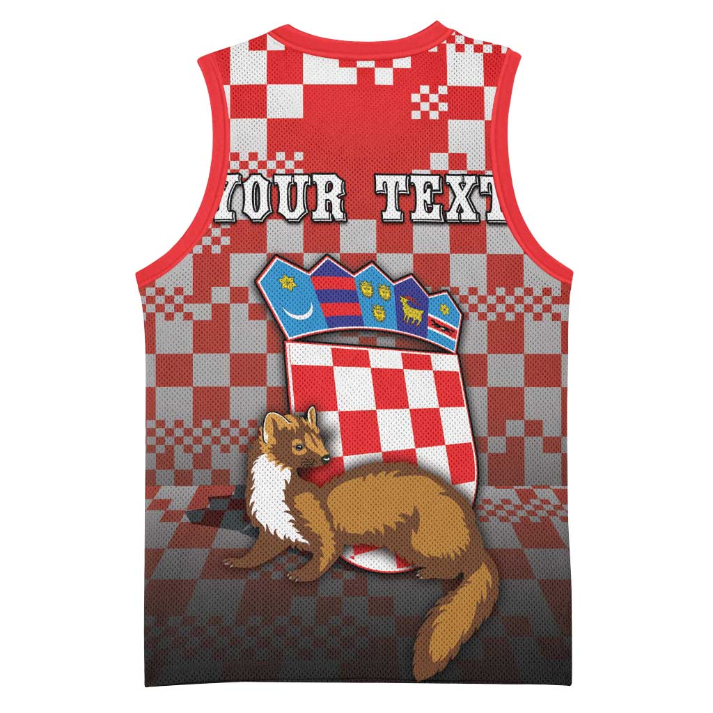 Personalized Croatia Basketball Jersey Kuna Zlatica With Symbol - Wonder Print Shop