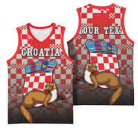 Personalized Croatia Basketball Jersey Kuna Zlatica With Symbol - Wonder Print Shop