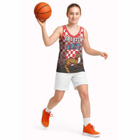 Personalized Croatia Basketball Jersey Kuna Zlatica With Symbol - Wonder Print Shop