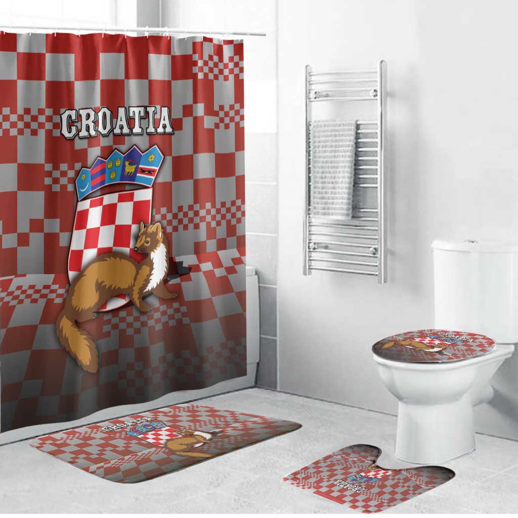 Croatia Bathroom Set Kuna Zlatica With Symbol - Wonder Print Shop