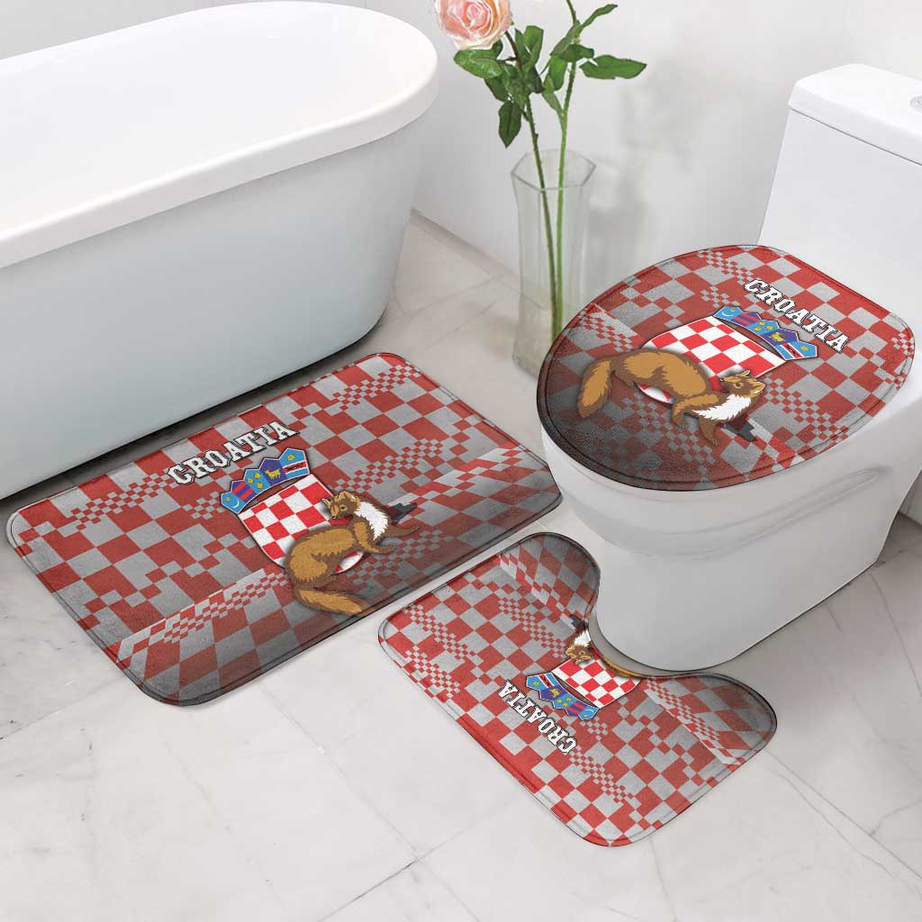 Croatia Bathroom Set Kuna Zlatica With Symbol - Wonder Print Shop