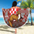 Croatia Beach Blanket Kuna Zlatica With Symbol - Wonder Print Shop