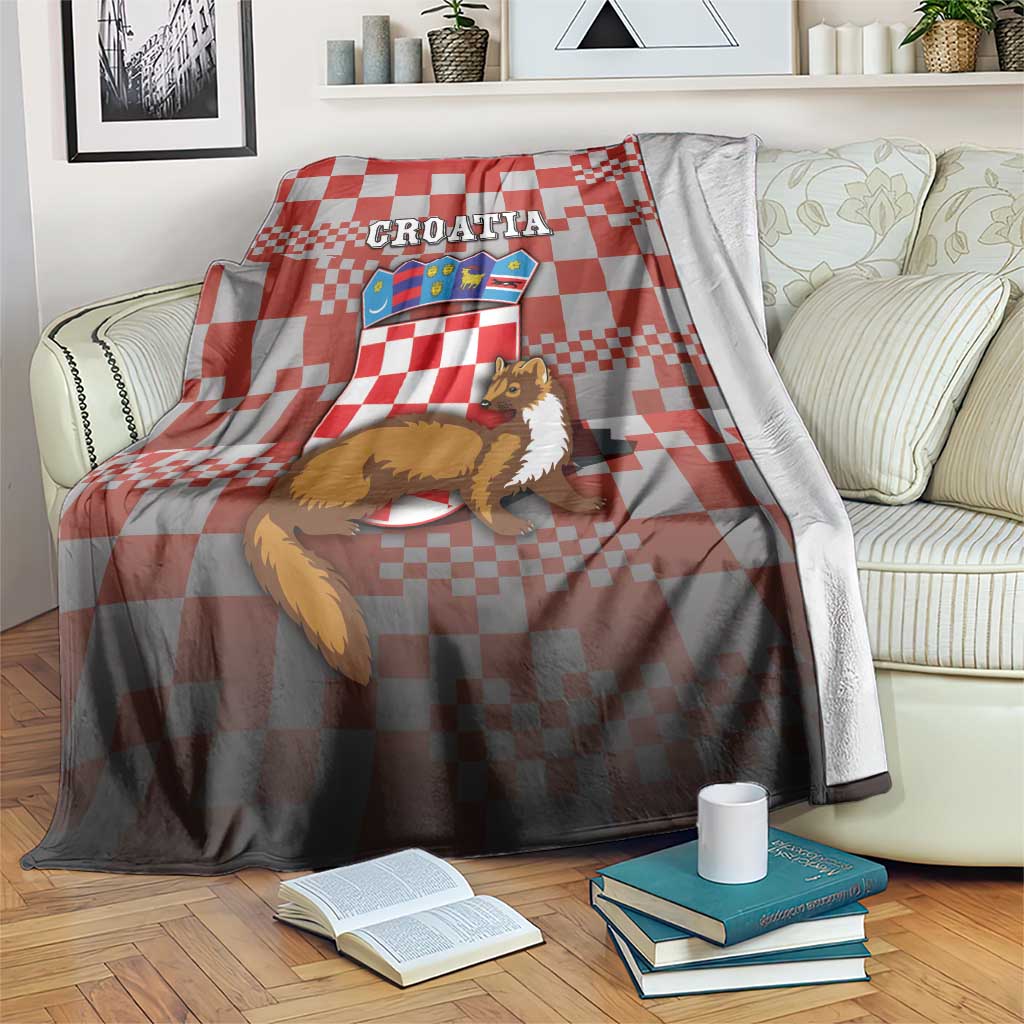 Croatia Blanket Kuna Zlatica With Symbol - Wonder Print Shop