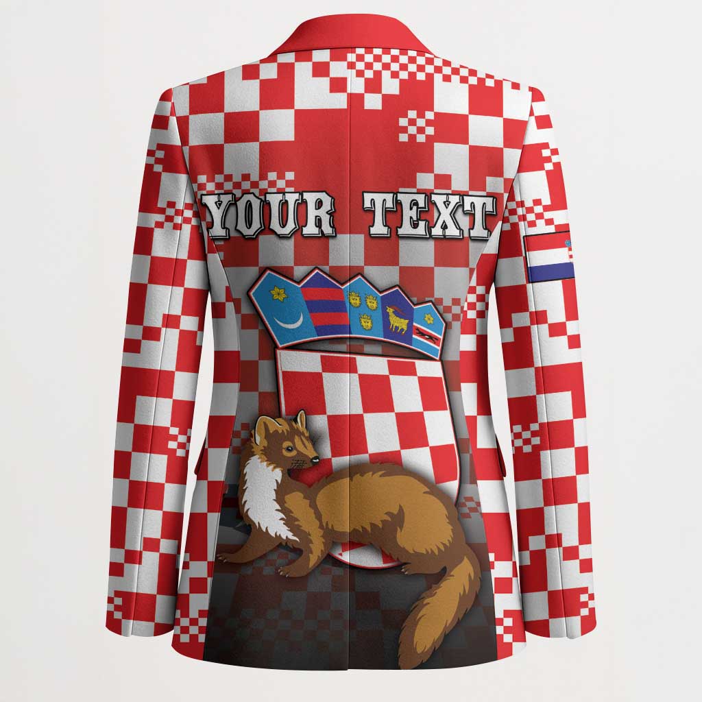 Personalized Croatia Blazer Kuna Zlatica With Symbol - Wonder Print Shop