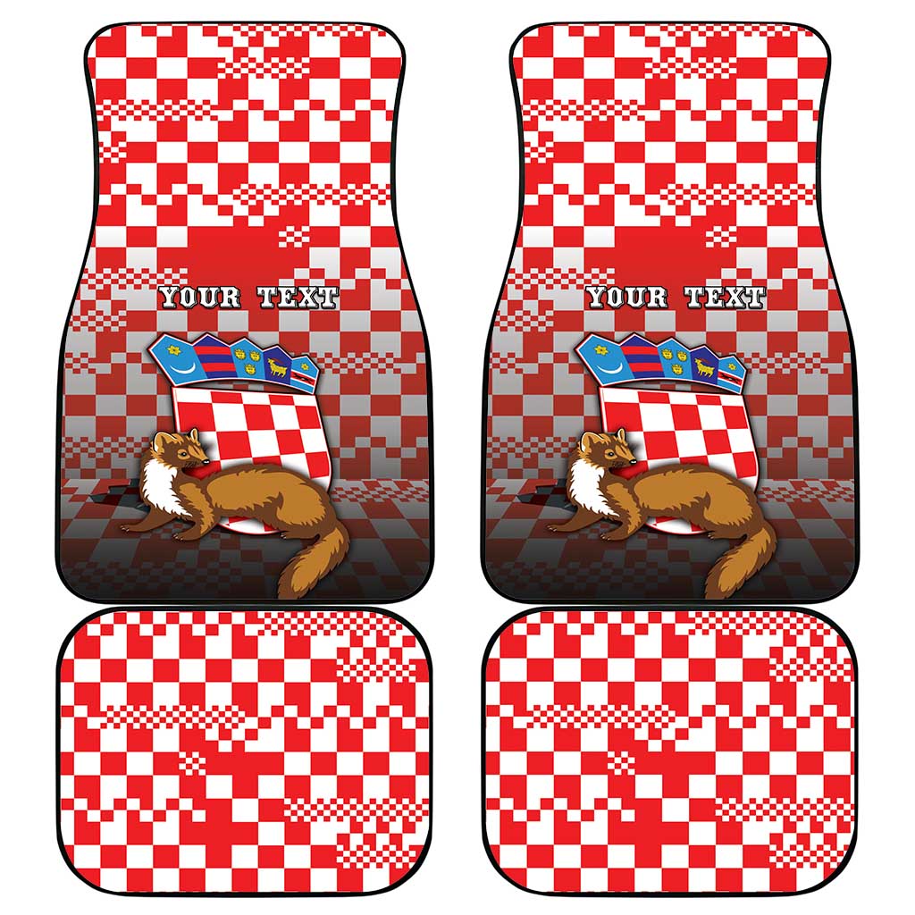 Croatia Car Mats Kuna Zlatica With Symbol - Wonder Print Shop