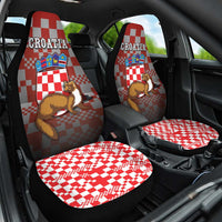 Croatia Car Seat Cover Kuna Zlatica With Symbol - Wonder Print Shop