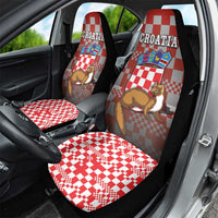 Croatia Car Seat Cover Kuna Zlatica With Symbol - Wonder Print Shop