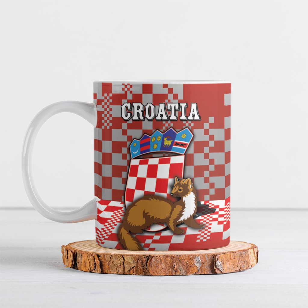 Personalized Croatia Ceramic Mug Kuna Zlatica With Symbol - Wonder Print Shop