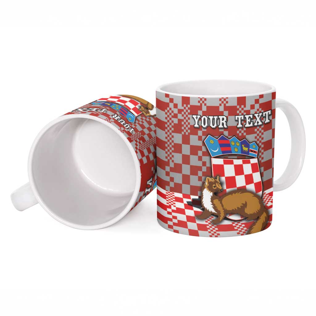 Personalized Croatia Ceramic Mug Kuna Zlatica With Symbol - Wonder Print Shop