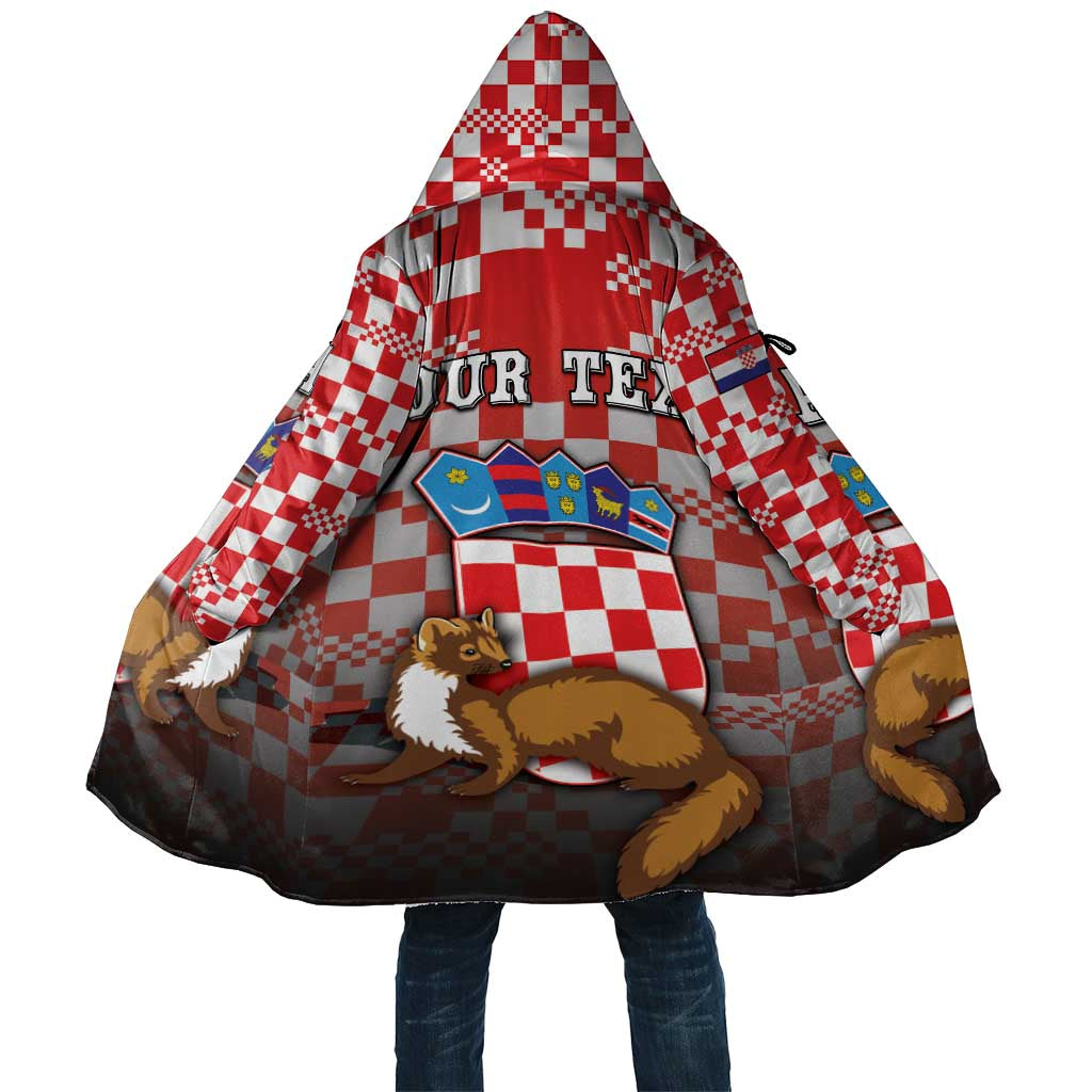 Personalized Croatia Cloak Kuna Zlatica With Symbol - Wonder Print Shop