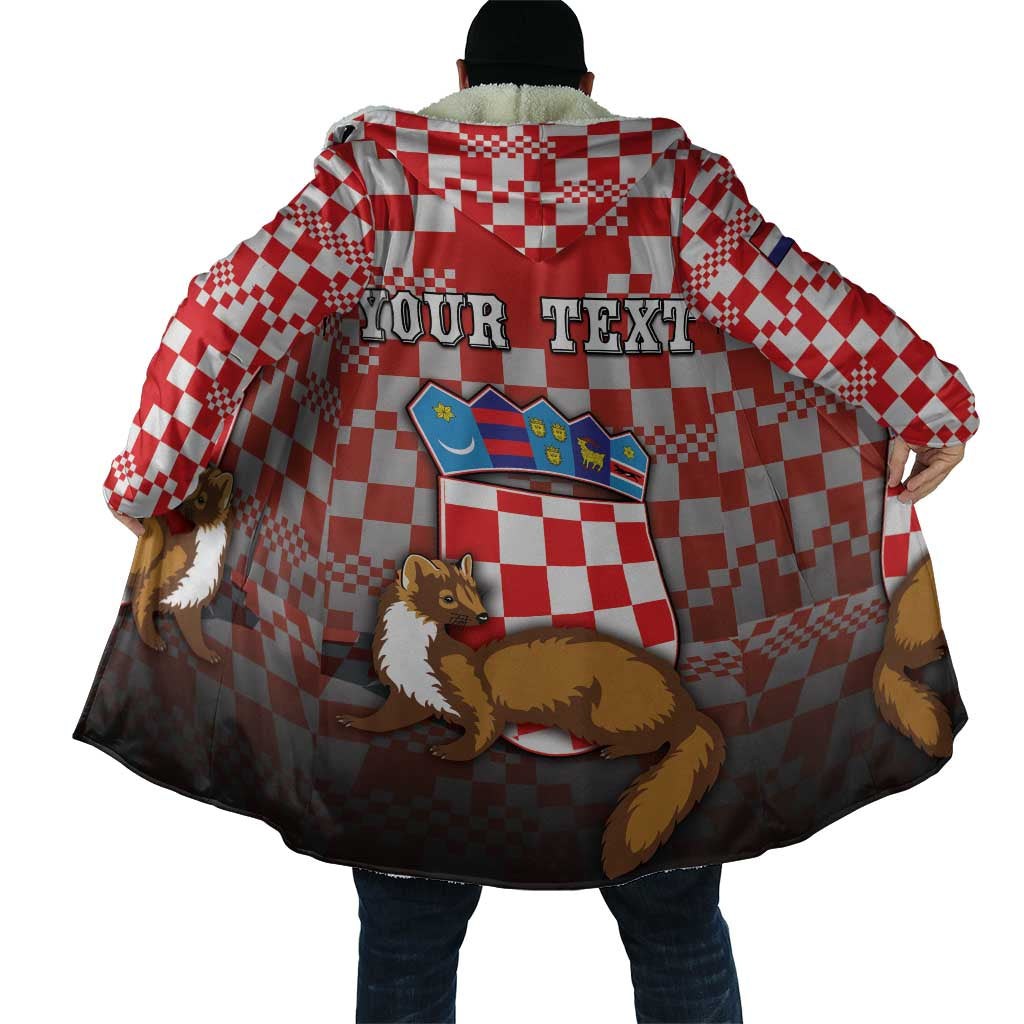 Personalized Croatia Cloak Kuna Zlatica With Symbol - Wonder Print Shop