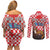Personalized Croatia Couples Matching Off Shoulder Short Dress and Long Sleeve Button Shirt Kuna Zlatica With Symbol - Wonder Print Shop