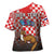 Personalized Croatia Cross Shoulder Shirt Kuna Zlatica With Symbol - Wonder Print Shop