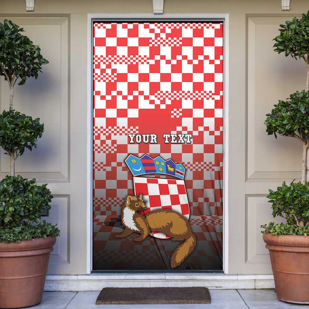 Croatia Door Cover Kuna Zlatica With Symbol - Wonder Print Shop