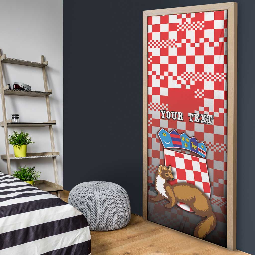 Croatia Door Cover Kuna Zlatica With Symbol - Wonder Print Shop