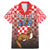 Personalized Croatia Family Matching Mermaid Dress and Hawaiian Shirt Kuna Zlatica With Symbol - Wonder Print Shop