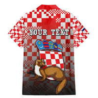 Personalized Croatia Family Matching Mermaid Dress and Hawaiian Shirt Kuna Zlatica With Symbol - Wonder Print Shop