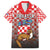 Personalized Croatia Family Matching Puletasi and Hawaiian Shirt Kuna Zlatica With Symbol - Wonder Print Shop