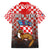 Personalized Croatia Family Matching Short Sleeve Bodycon Dress and Hawaiian Shirt Kuna Zlatica With Symbol - Wonder Print Shop