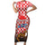 Personalized Croatia Family Matching Short Sleeve Bodycon Dress and Hawaiian Shirt Kuna Zlatica With Symbol - Wonder Print Shop