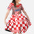 Personalized Croatia Family Matching Summer Maxi Dress and Hawaiian Shirt Kuna Zlatica With Symbol - Wonder Print Shop
