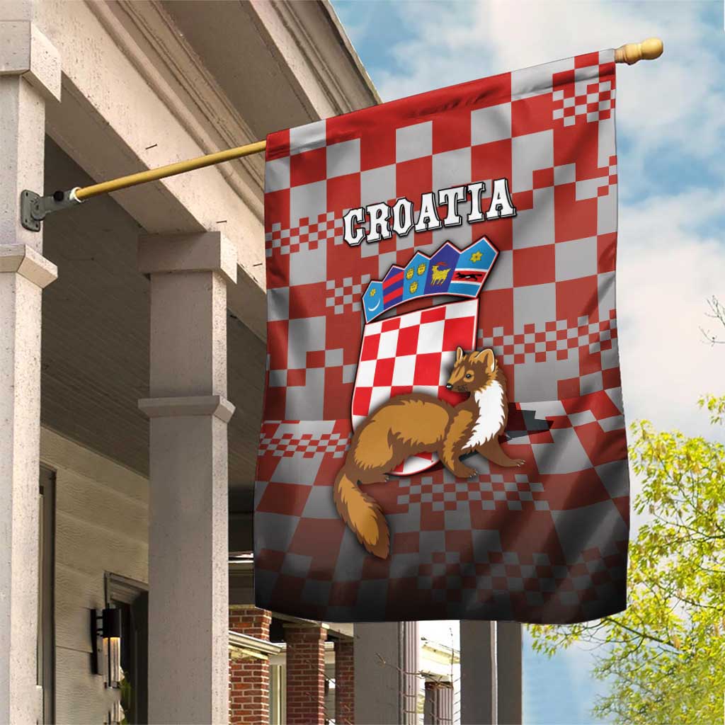 Croatia Garden Flag Kuna Zlatica With Symbol - Wonder Print Shop