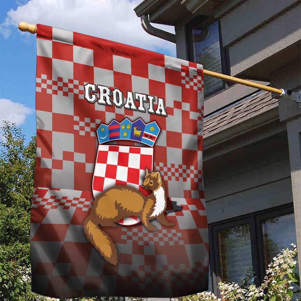 Croatia Garden Flag Kuna Zlatica With Symbol - Wonder Print Shop