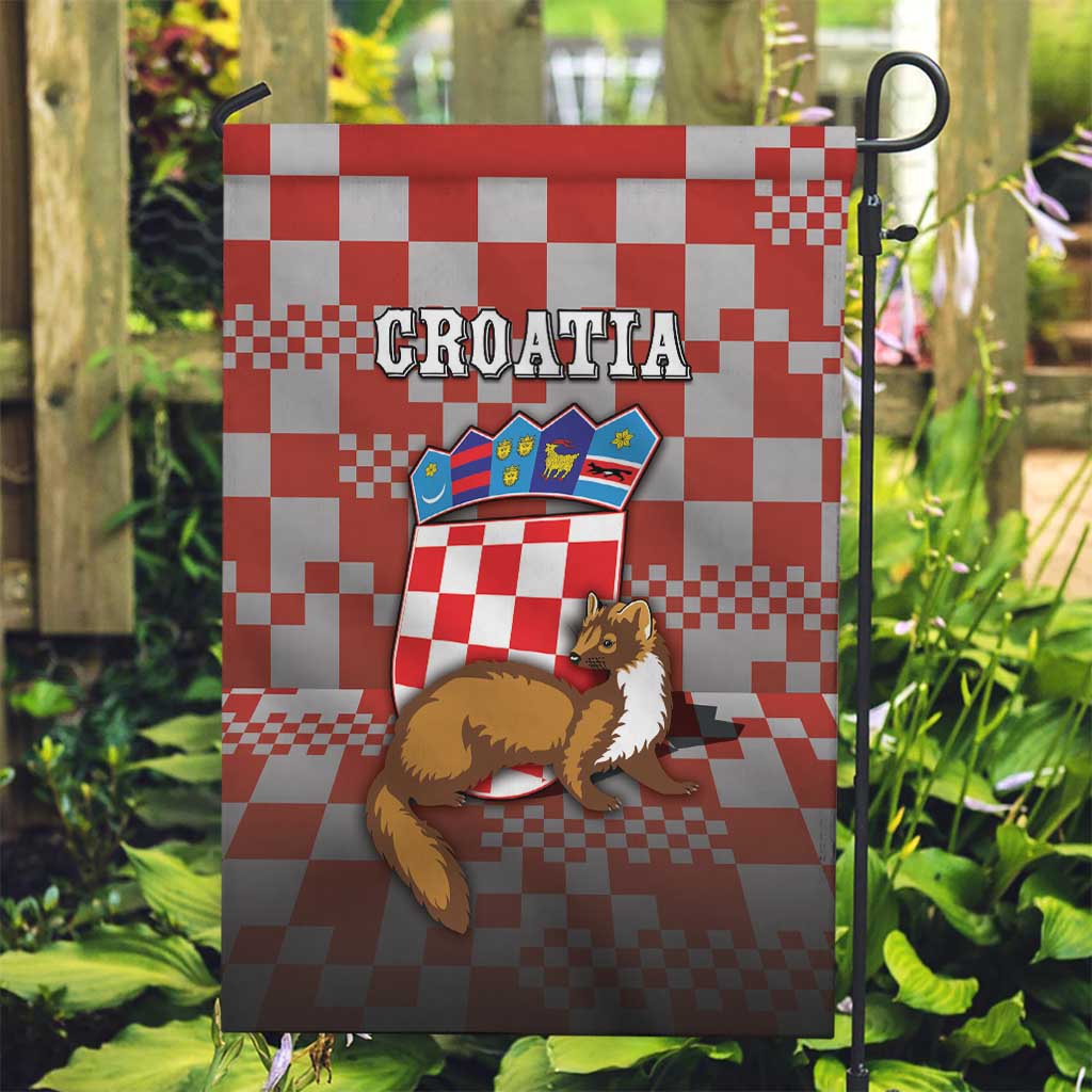 Croatia Garden Flag Kuna Zlatica With Symbol - Wonder Print Shop