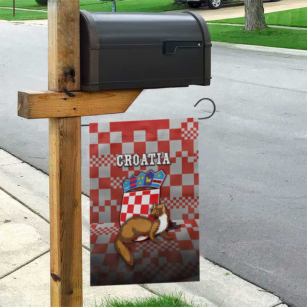 Croatia Garden Flag Kuna Zlatica With Symbol - Wonder Print Shop