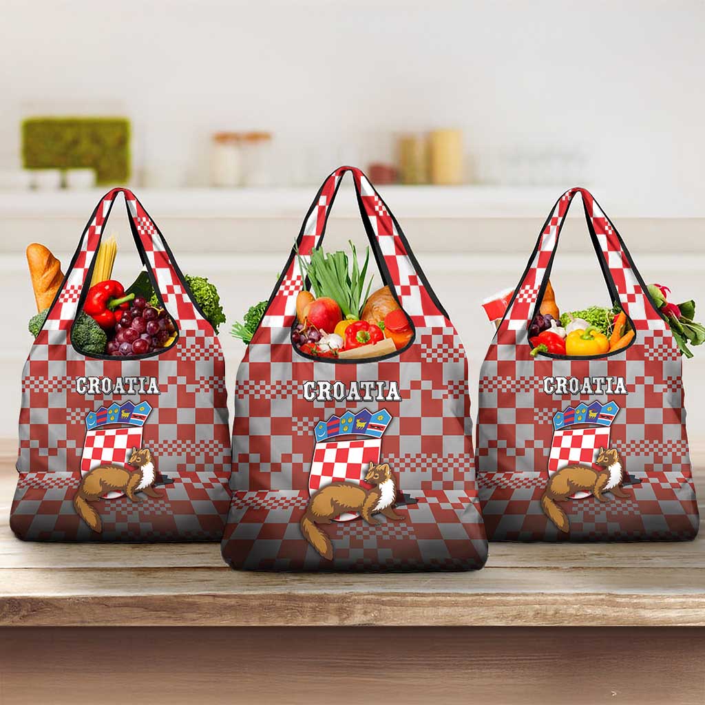 Croatia Grocery Bag Kuna Zlatica With Symbol - Wonder Print Shop