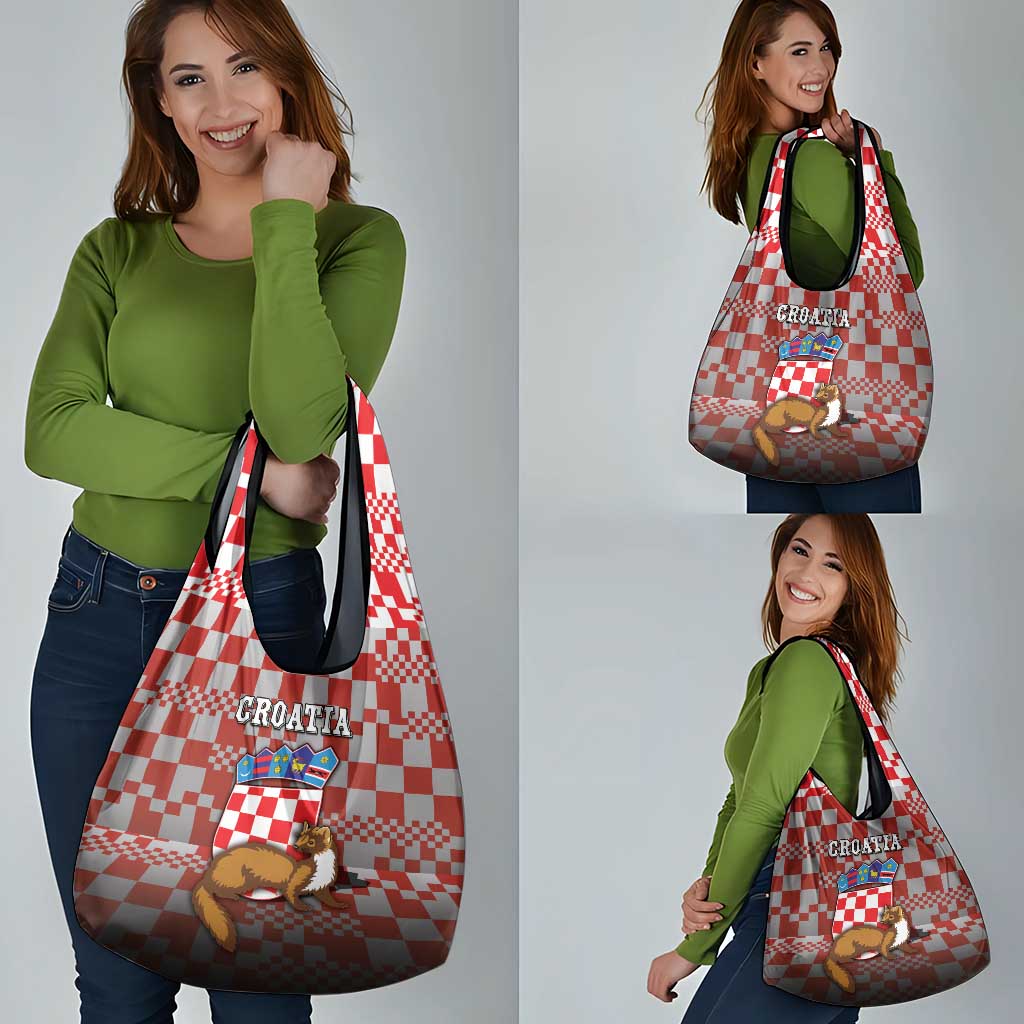 Croatia Grocery Bag Kuna Zlatica With Symbol - Wonder Print Shop
