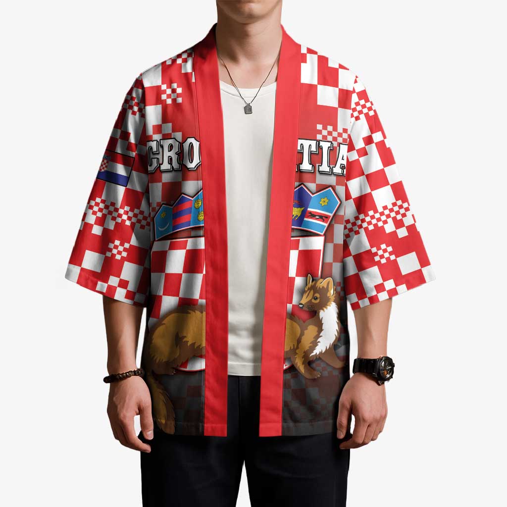 Personalized Croatia Kimono Kuna Zlatica With Symbol - Wonder Print Shop