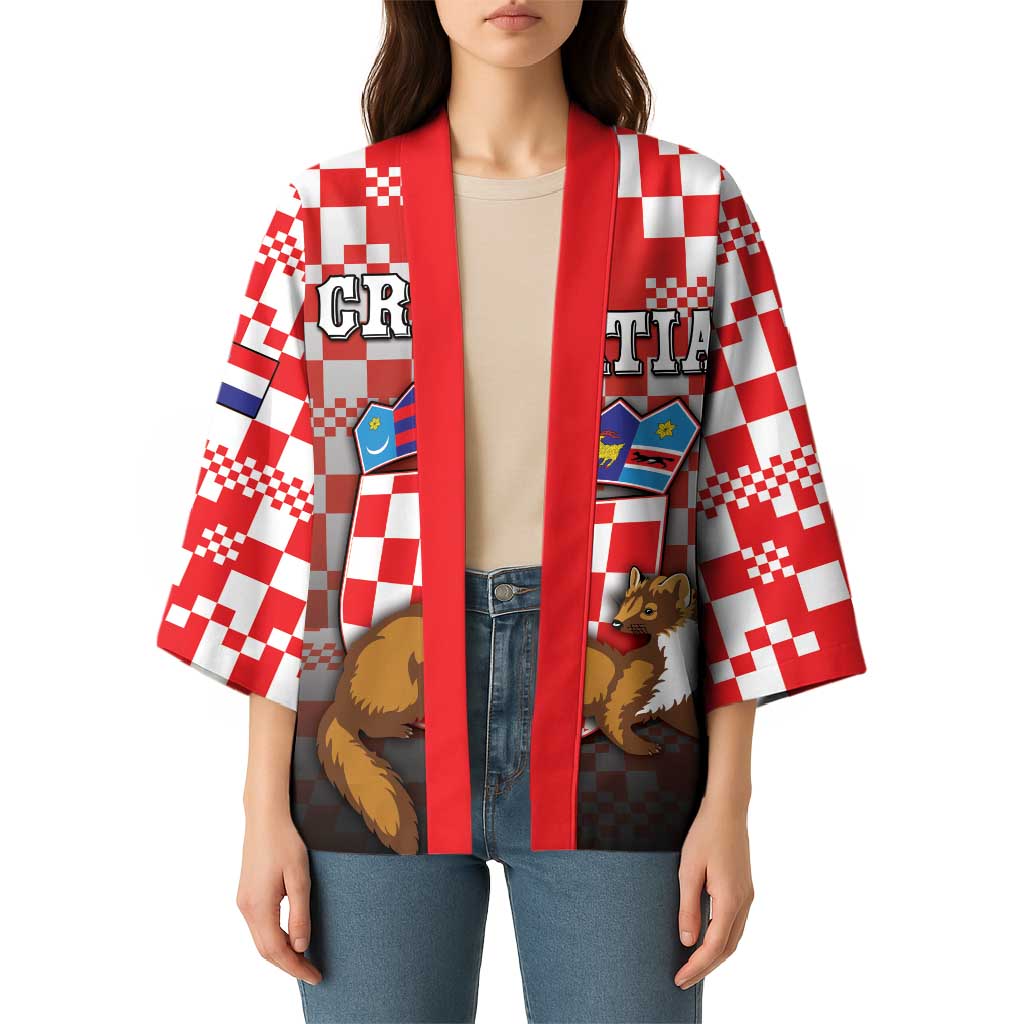 Personalized Croatia Kimono Kuna Zlatica With Symbol - Wonder Print Shop