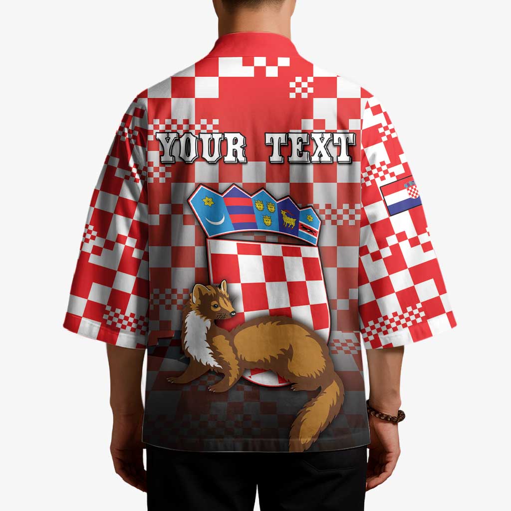 Personalized Croatia Kimono Kuna Zlatica With Symbol - Wonder Print Shop