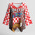 Personalized Croatia Kimono Sleeve Blouse Kuna Zlatica With Symbol - Wonder Print Shop