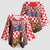 Personalized Croatia Kimono Sleeve Blouse Kuna Zlatica With Symbol - Wonder Print Shop