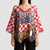 Personalized Croatia Kimono Sleeve Blouse Kuna Zlatica With Symbol - Wonder Print Shop