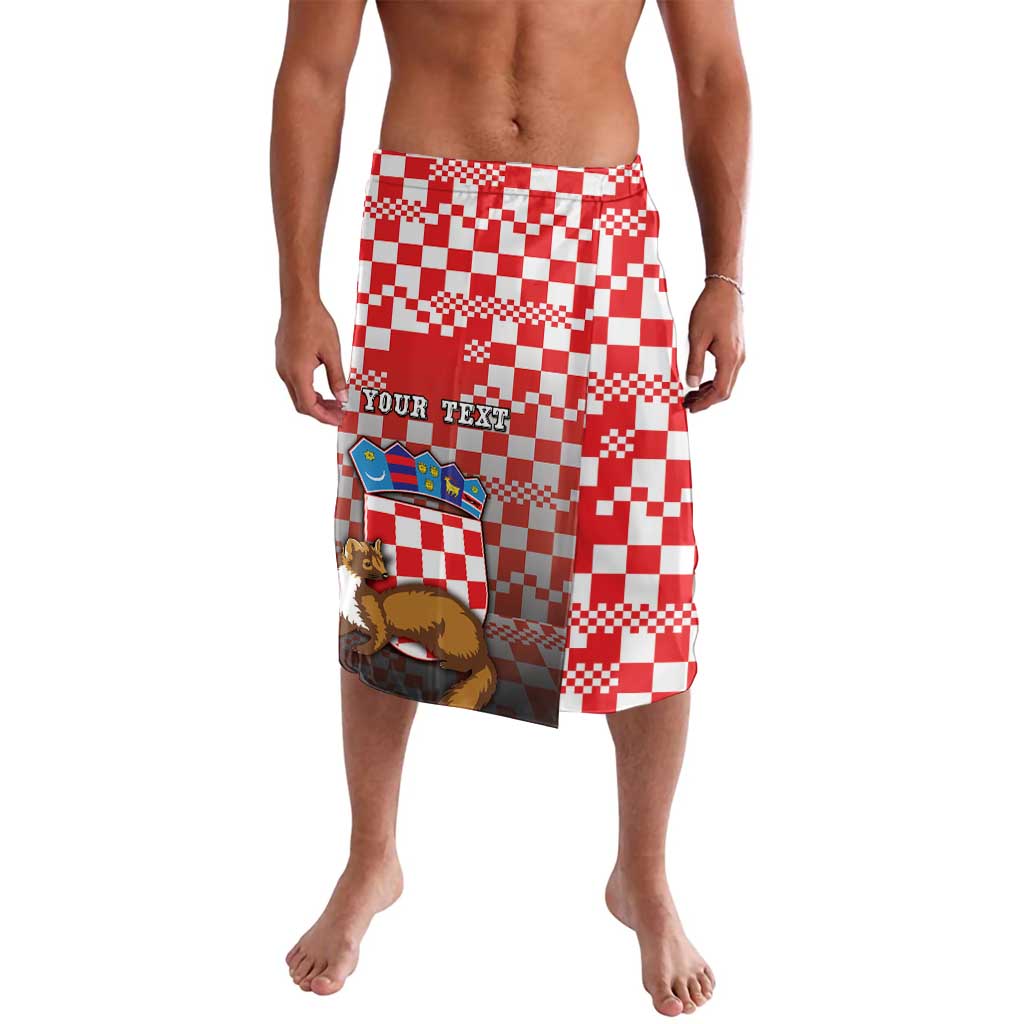 Personalized Croatia Lavalava Kuna Zlatica With Symbol - Wonder Print Shop