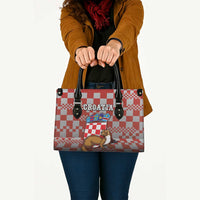 Croatia Leather Bag Kuna Zlatica With Symbol - Wonder Print Shop